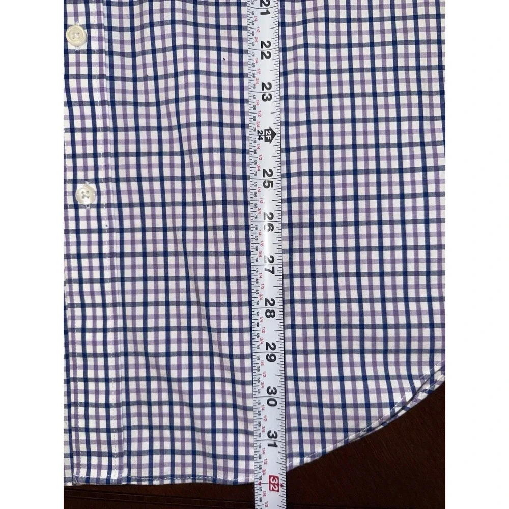 J Crew Mens Lightweight Slim Fit Plaid Button Down Shirt XL‎ Business Casual